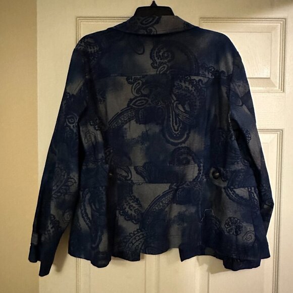 Blue Patterned Jacket - Picture 2 of 4